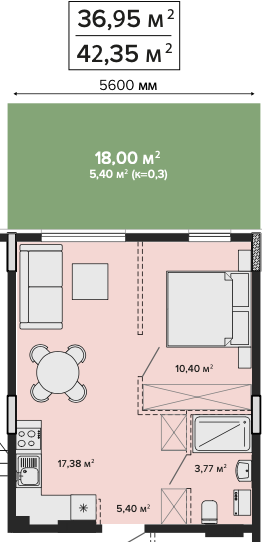 2К Поверх 1, Секція 1